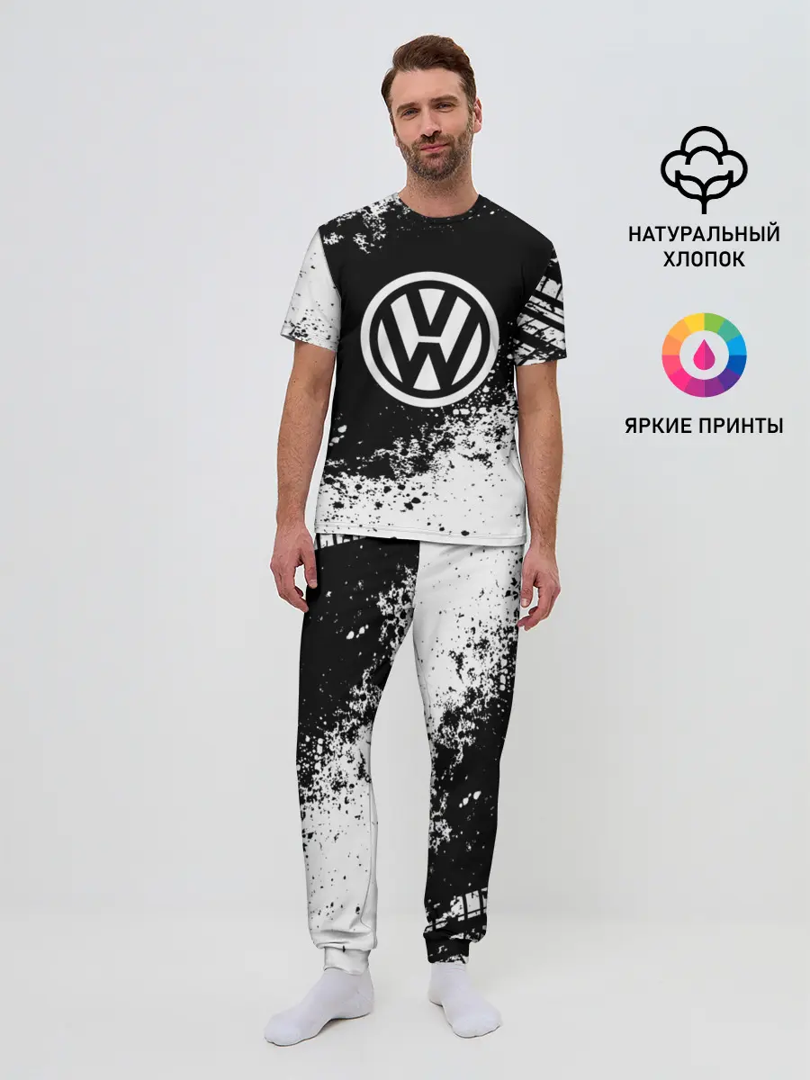 Мужская пижама с брюками / Volkswagen abstract sport