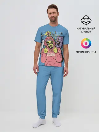 Мужская пижама с брюками / Mnogoznaal 4