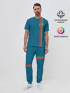 Мужская пижама с брюками / Белоруссия, лента с гербом