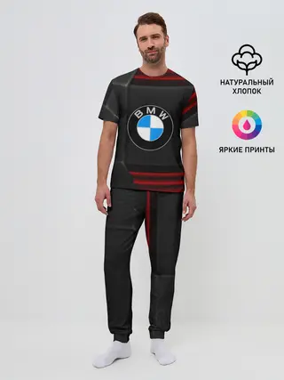 Мужская пижама с брюками / bmw auto sport