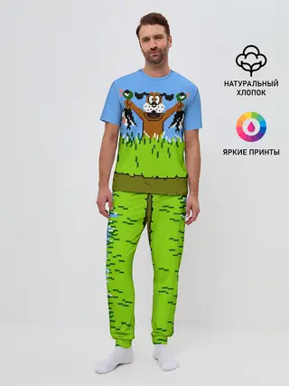 Мужская пижама с брюками / Duck Hunt