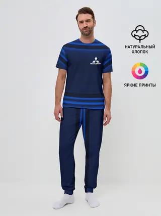Мужская пижама с брюками / Mitsubishi ultra collection