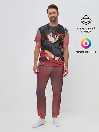 Мужская пижама с брюками / Рюко