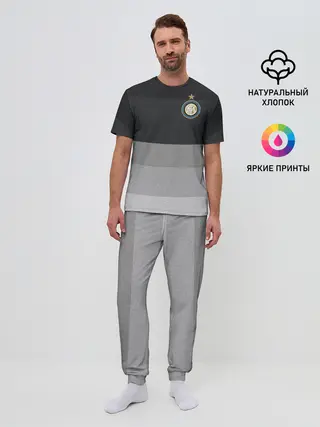 Мужская пижама с брюками / Интер