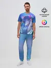 Мужская пижама с брюками / Miku на фоне космоса