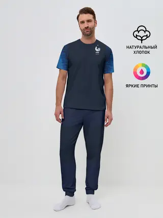 Мужская пижама с брюками / France home WC 2018