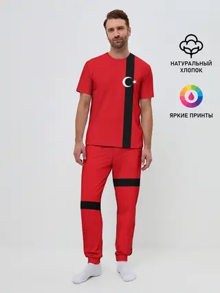 Мужская пижама с брюками / Турция лента