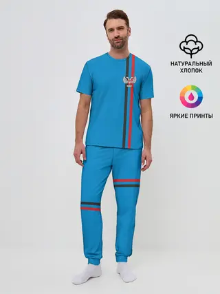 Мужская пижама с брюками / ДНР, лента с гербом
