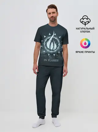 Мужская пижама с брюками / In Flames