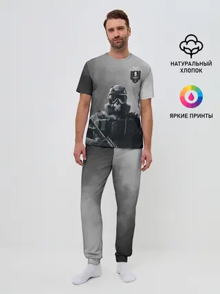 Мужская пижама с брюками / rainbow six siege
