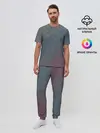 Мужская пижама с брюками / Hexagon Триколор