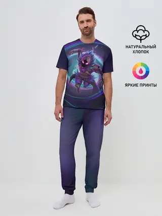 Мужская пижама с брюками / Ворон