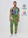 Мужская пижама с брюками / Стив и эндермен.