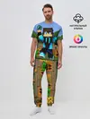 Мужская пижама с брюками / Стив бросает ендерперл.