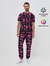 Мужская пижама с брюками / Светящийся фламинго (P007_P004ooo1538833, P004ooo1538833)