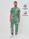 Мужская пижама с брюками / Велосипед Текстура