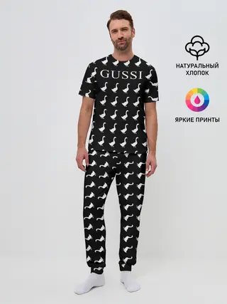 Мужская пижама с брюками / Gussi Black