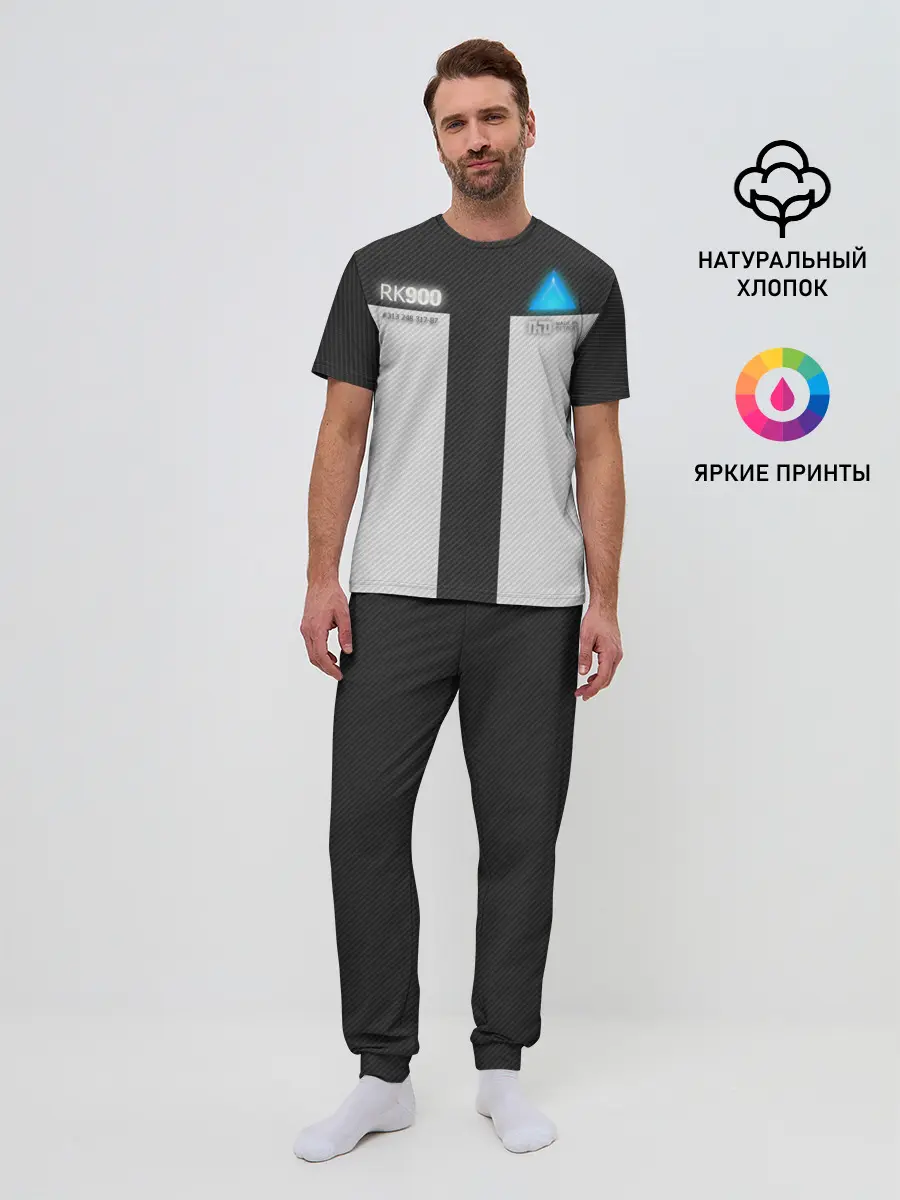 Мужская пижама с брюками / Connor Detroit: Become Human.