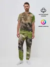 Мужская пижама с брюками / Волки