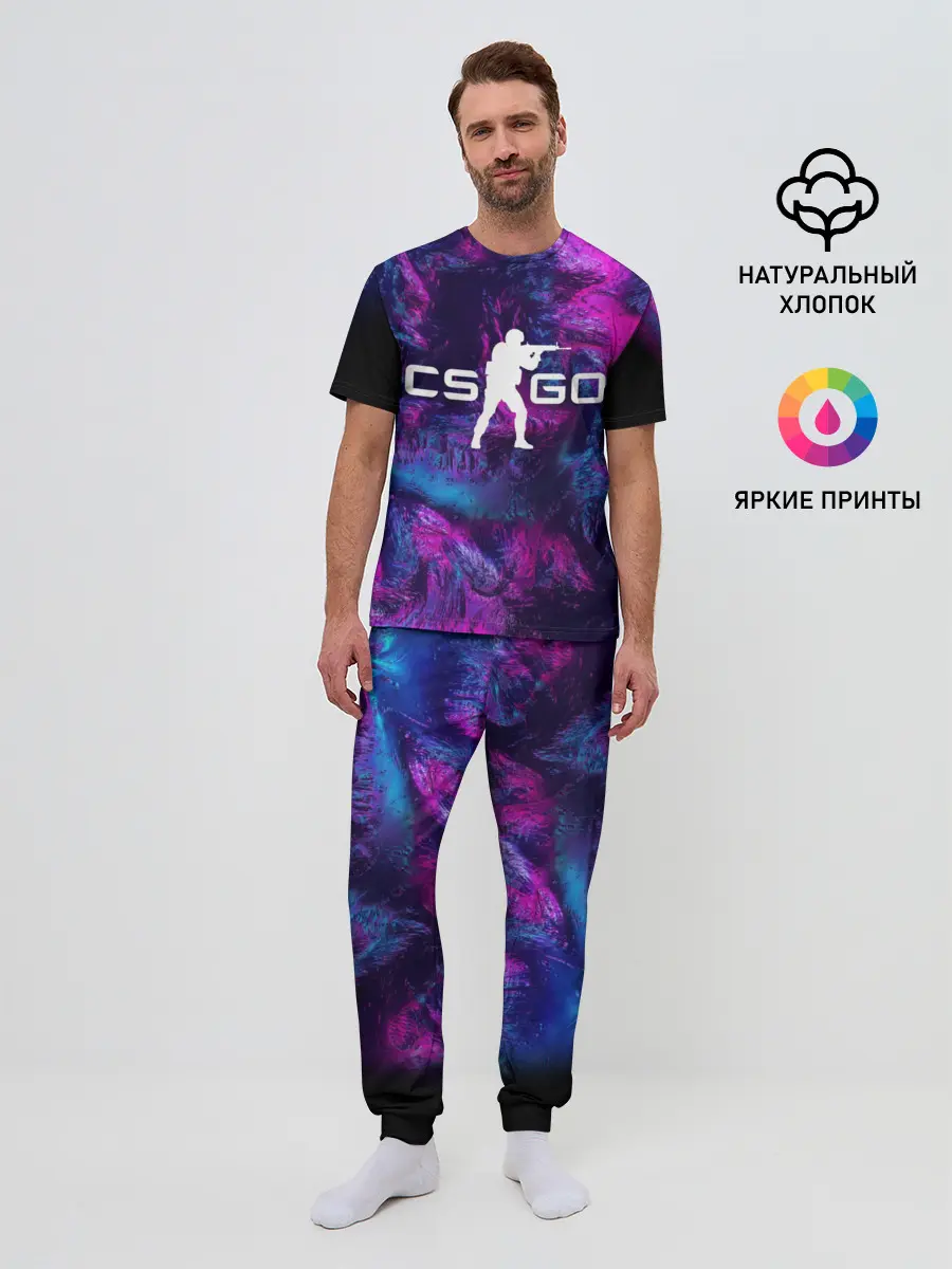 Мужская пижама с брюками / CS GO HYPER BEAST LANDSCAPE