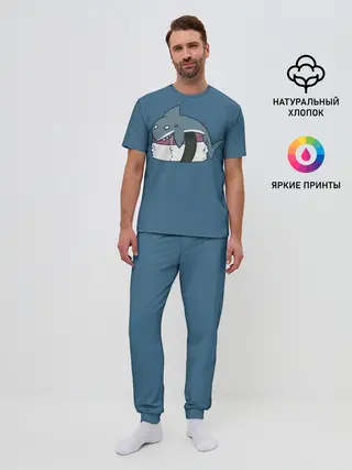 Мужская пижама с брюками / Суши