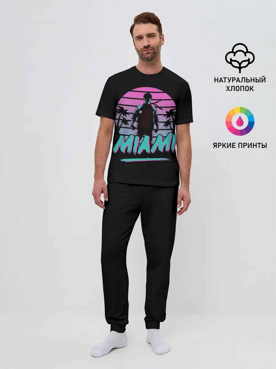 Мужская пижама с брюками / Майами