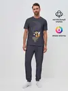 Мужская пижама с брюками / Coffee Fox