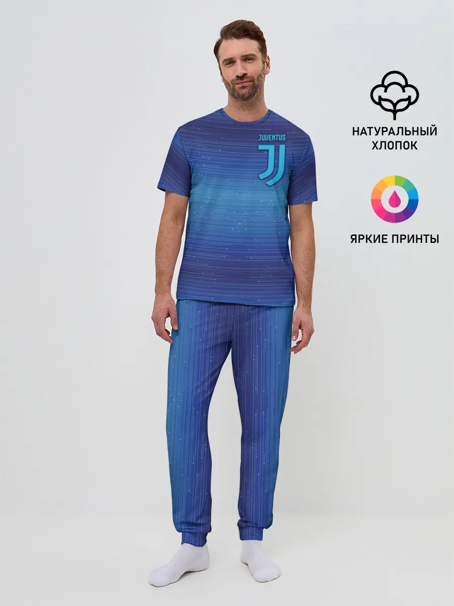 Мужская пижама с брюками / Juventus new uniform