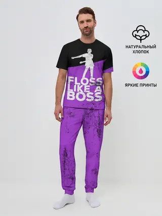 Мужская пижама с брюками / Floss Like A Boss