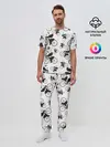 Мужская пижама с брюками / Панды На Велосипеде