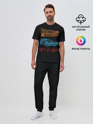Мужская пижама с брюками / Back to the future_10