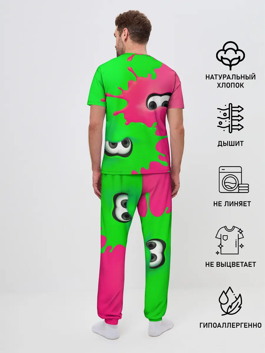 Мужская пижама с брюками / Splatoon
