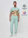 Мужская пижама с брюками / Мопсы