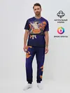 Мужская пижама с брюками / Пицца - Кот