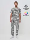 Мужская пижама с брюками / Рыбы