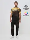 Мужская пижама с брюками / танк на закате