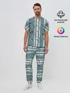 Мужская пижама с брюками / Синички на берёзах