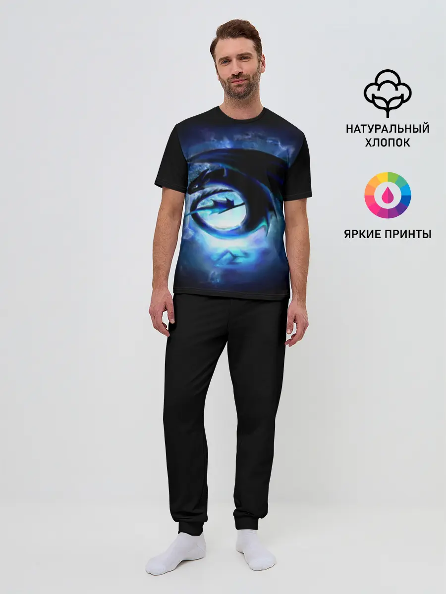 Мужская пижама с брюками / Night Fury (P007_P004ooo1744915, P004ooo1744915)