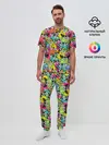 Мужская пижама с брюками / Весёлые монстры