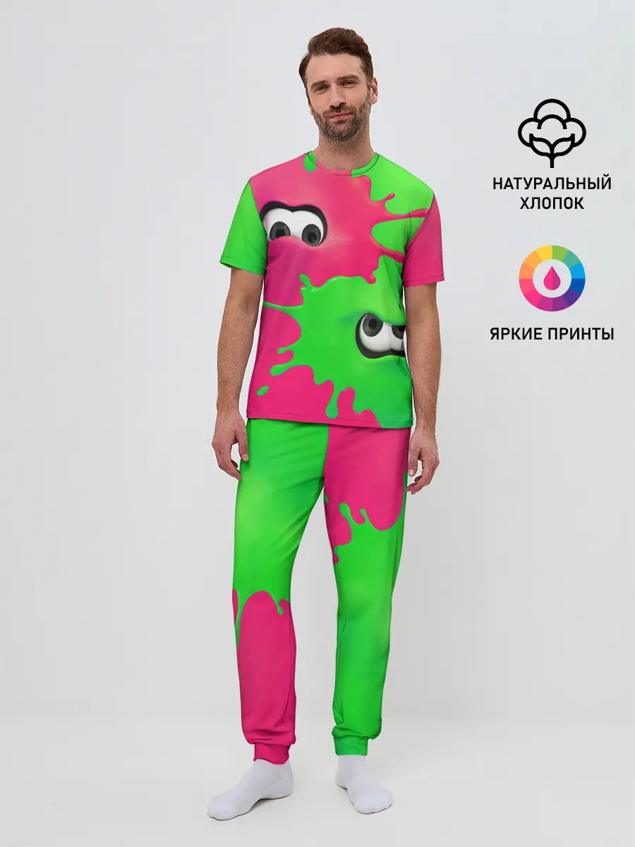 Мужская пижама с брюками / Splatoon 2