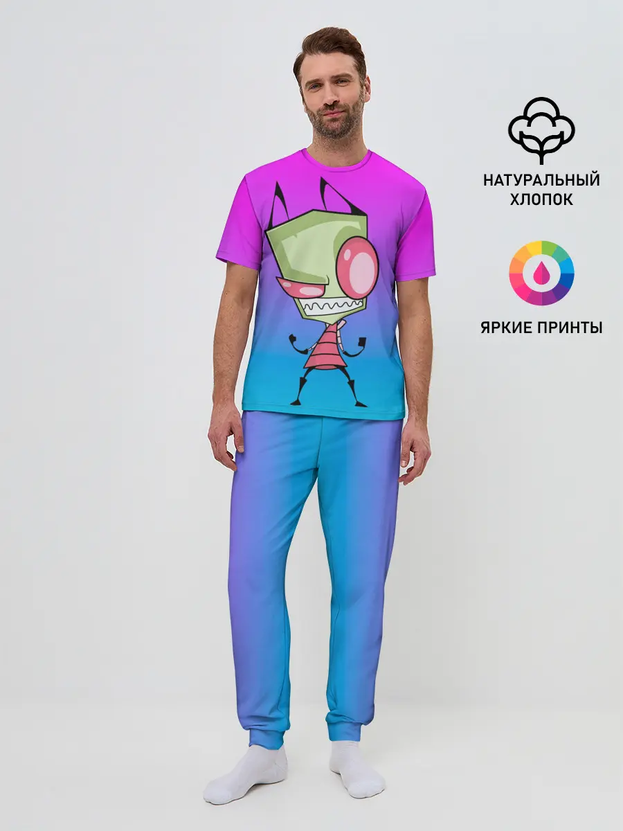 Мужская пижама с брюками / Захватчик Зим