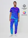 Мужская пижама с брюками / ЛОГО АНИМЕ МУЛЬТФИЛЬМОВ