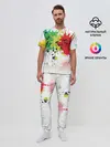 Мужская пижама с брюками / Ноты color