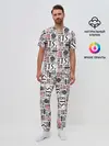 Мужская пижама с брюками / BTS Collage