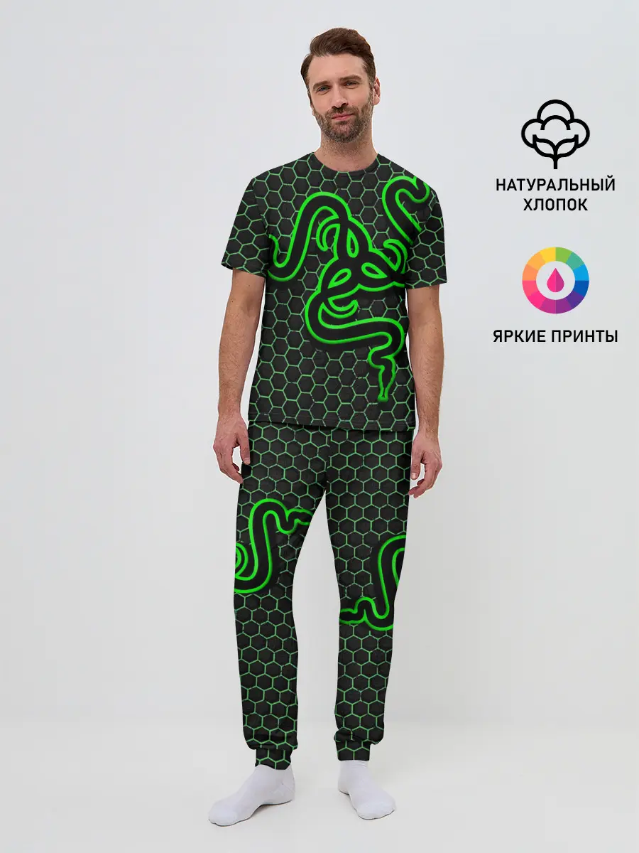 Мужская пижама с брюками / RAZER