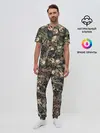 Мужская пижама с брюками / Камуфляж с черепами