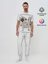 Мужская пижама с брюками / Мопс в рюкзаке