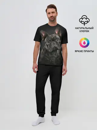 Мужская пижама с брюками / Французский бульдог
