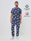 Мужская пижама с брюками / Фиолетовые коалы