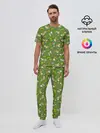 Мужская пижама с брюками / Забавные собаки